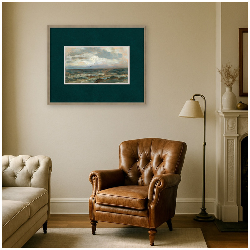 Reproduction d'art encadrée North Sea Olga Wisinger par Nostalgia Prints