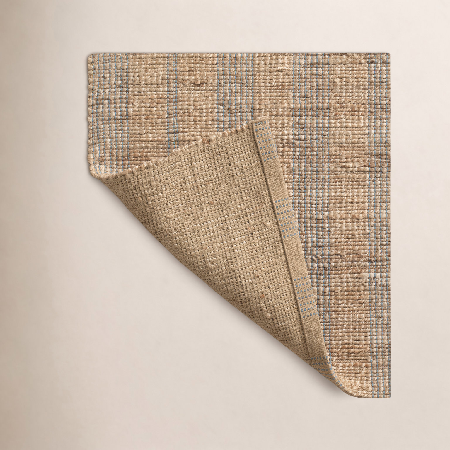 Judy Natural / Sky Area Rug, Runner 2'6" x 7'6"