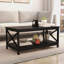 Table basse avec plateau en bois, tablette de plancher