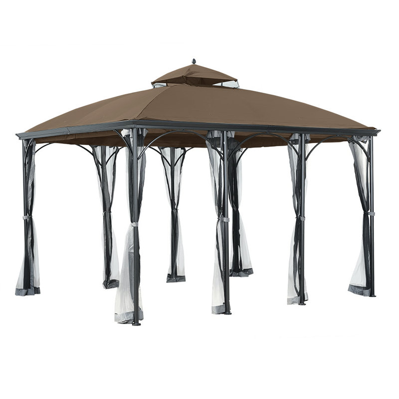 Auvent de remplacement pour pavillon de jardin Somerset, Muscade, Tissu Riplock 350
