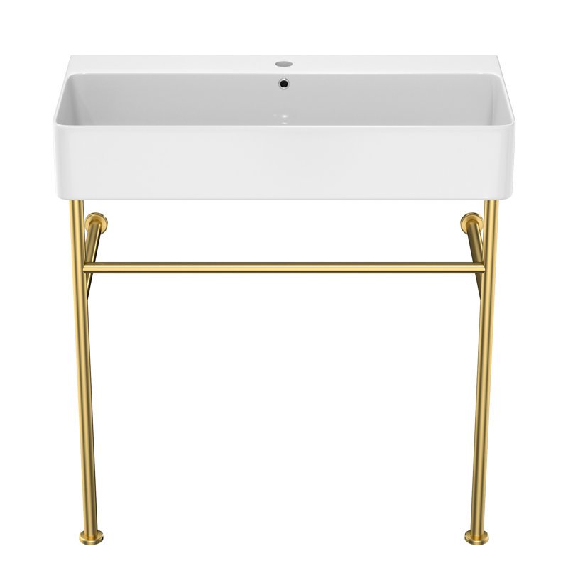 Console de lavabo à débordement 32 po - Céramique
