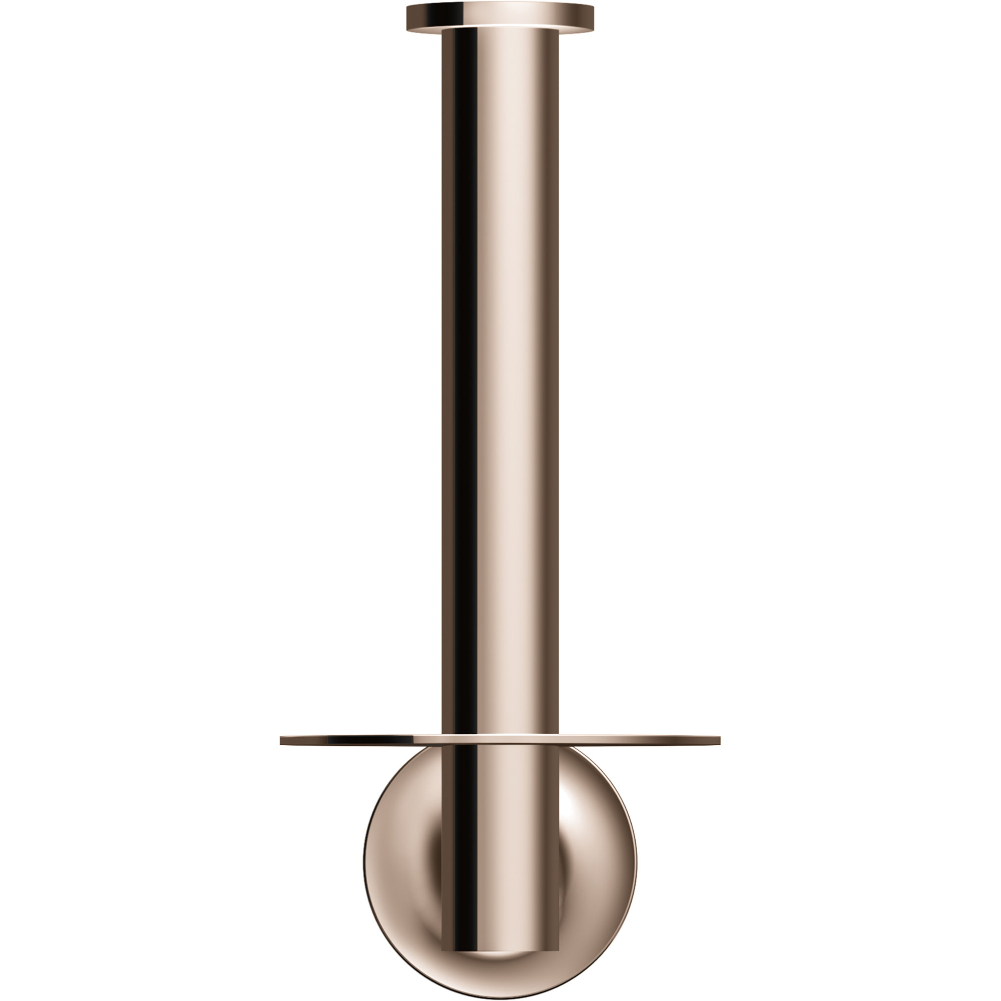 Purist Vertical Toilet Paper Holder, Wall-Mount Bathroom Toilet Paper Holder, Brushed Chrome