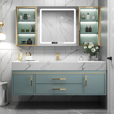 Bathroom cabinet modern simple light luxurious.