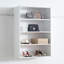 Système d'organisation mural blanc en bois