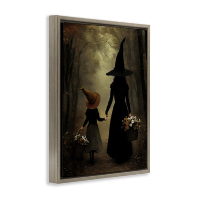 Cadre flottant Witch & Daughter Mystical Forest, design par Arlington Prints