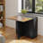Extendable and Foldable Dining Table Set with 4 Stools and Wheels