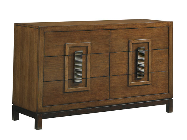 Island Fusion 6 - Drawer Double Dresser with Mirror