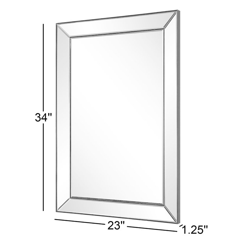 Miroir de salle de bain Wentzville, Bronze foncé