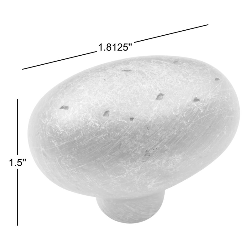 Poignée œuf patiné CK Series, Nickel vieilli