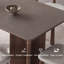 Ensemble de table de salle à manger en bois massif de style rétro français-106474145