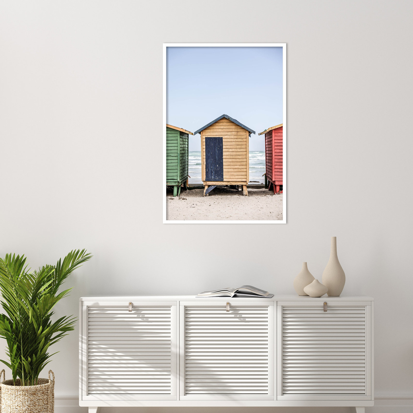 Rolandat "Yellow Hut" Print, White, 41" H x 28" W