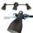 24.6'' 3 -Light Swing Arm Track Track Kit with Dimmable and Adjustable Head