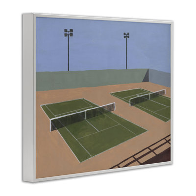 «Tennis Court Landscape», estampe numérique, conception de Michael Willett