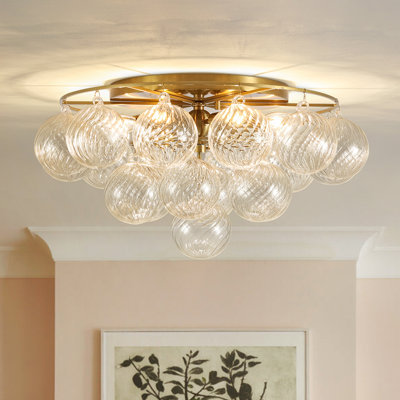 Plafonnier semi-encastré 6 lumières
