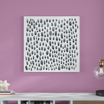" Blue Gray Tessera II " by Emma Scarvey Painting Print
