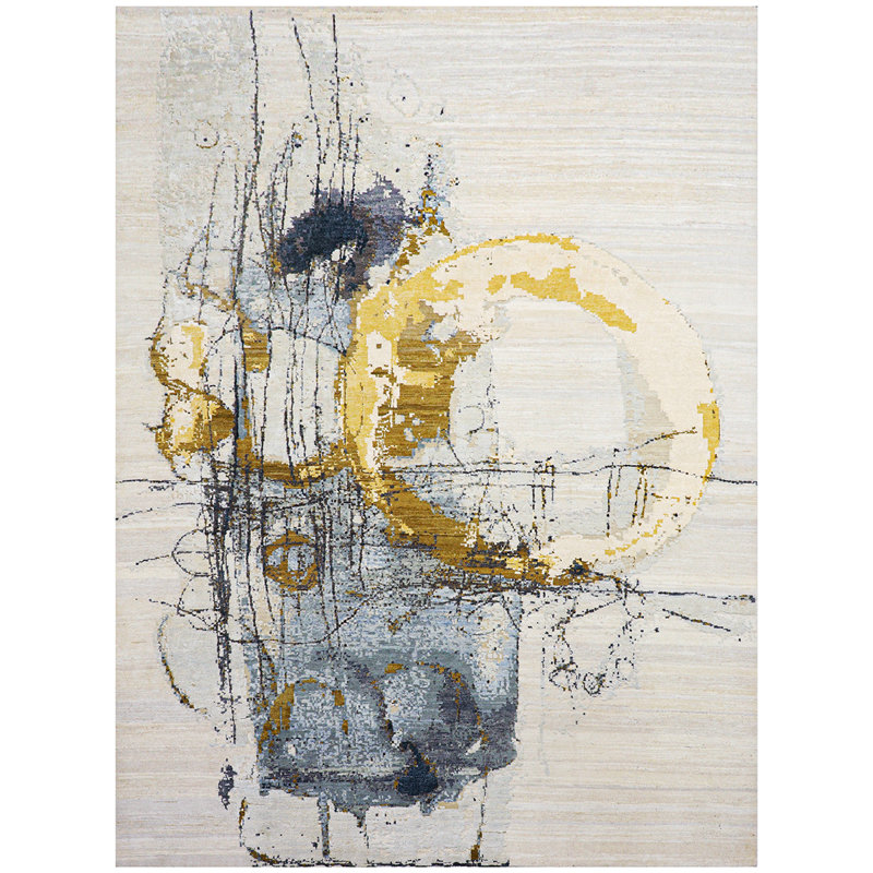 Abstract Area Rug, Rectangle 9' x 12'
