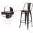 Rosenberry Counter Stool with Metal Frame-594290146-594290150