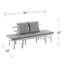 Chaise longue d'extérieur convertible avec coussin-1040393569