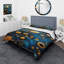 Bleu et jaune, formes abstraites Freedom S Dream - Ensemble de housse de couette formes abstraites-101240734