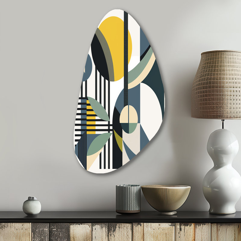 Art mural rétro en métal Mid-Century I - Modern Midcentury Fall Asymterical, H 31 po x l 17 po
