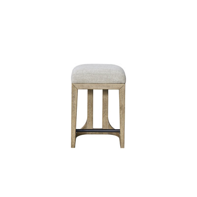 Tabouret de hauteur comptoir, idéal pour les îlots de cuisine et les comptoirs de bar, aspect chêne noueux anglais, tons chauds, grain naturel, confort d'assise, repose-pieds en métal pour une stabilité optimale, profondeur 46,9 cm, largeur