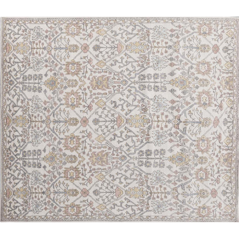 Tapis noué à la main de style rétro Dover