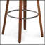 Tabouret de bar pivotant Maeve (lot de 2) en similicuir végan crème
