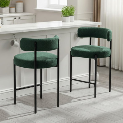 Tabouret de comptoir à dossier bas 24 po Najira