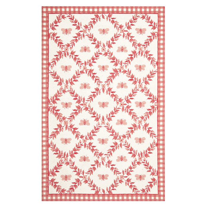 Kinchen Hand Hooked Wool Animal Print Rug