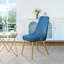 Chaise d'appoint rembourrée en velours-442841004