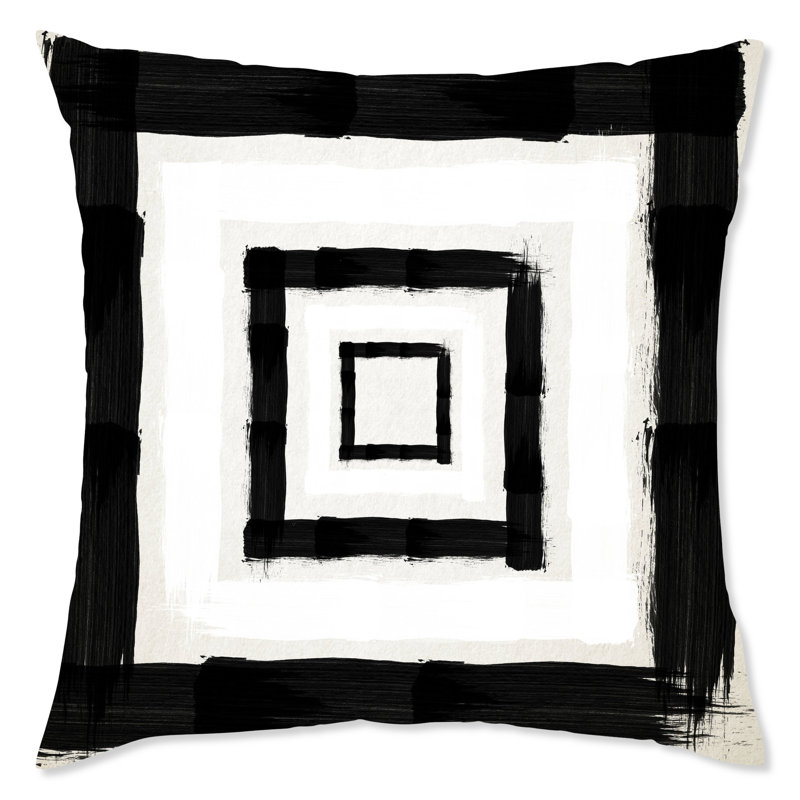 Housse et insert de coussin géométrique carré