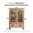Modern Tall Sideboard and Buffets with Glass Doors Cabinets and Drawers,For Kitching/Dining Room/Living Room-802537894