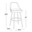 Tabouret de bar contemporain à hauteur fixe avec pivot-134319031