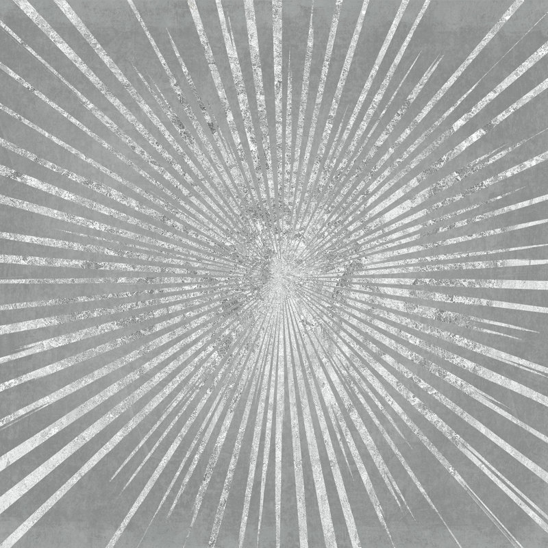 Silver Sunburst I, H 30 po x l 30 po