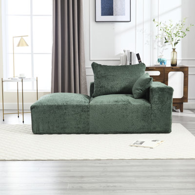 Modern 2 Couch: Comfortable And Elegant, Boucle Fabric Couch For Bedroom: 2, Memory Foam