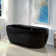 72'' x 35.375'' Freestanding Acrylic Double Ended Bathtub with Wide Rim,  - Available in Glossy White/Black, with 5 Finish Options for Trim