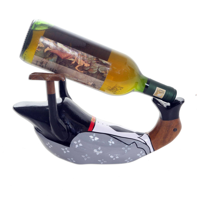 Josephine Solid Wood Tabletop Wine Bottle Rack in