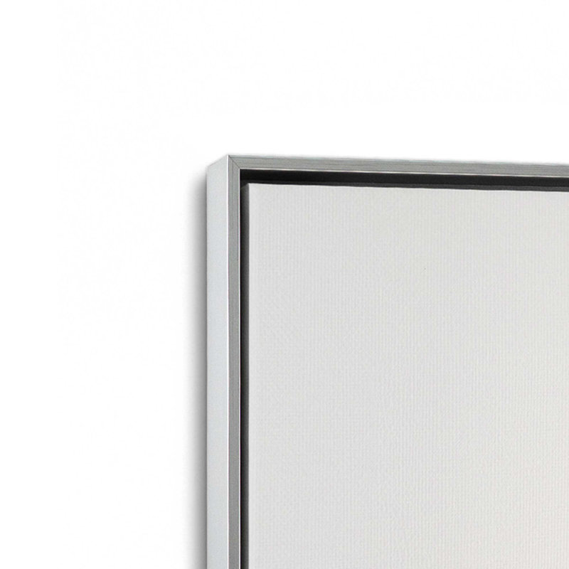 Impression sur toile Winter Winter, Cadre flottant en chrome poli, H 18,75 po x l 12,75 po x P 1,75 po