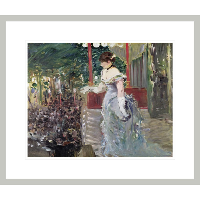 «Café concert» par estampe numérique encadrée, 17.75" H x 20.94" W