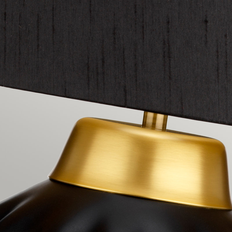 Bexley Table Lamp, Black/Brushed Brass
