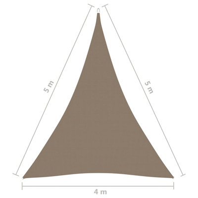 Bekke 4m x 5m Triangular Shade Sail