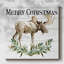 «Merry Christmas Moose», impression sur toile tendue-1970856388