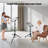Adjustable Height Projector Stand with Large Platform Foldable Laptop Tripod Stand for Office Home