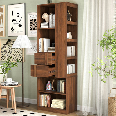 71'' Tall Display Cabinet With 2 Drawers
