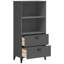 Allaya 123cm H x 60cm W Bookcase-195057601