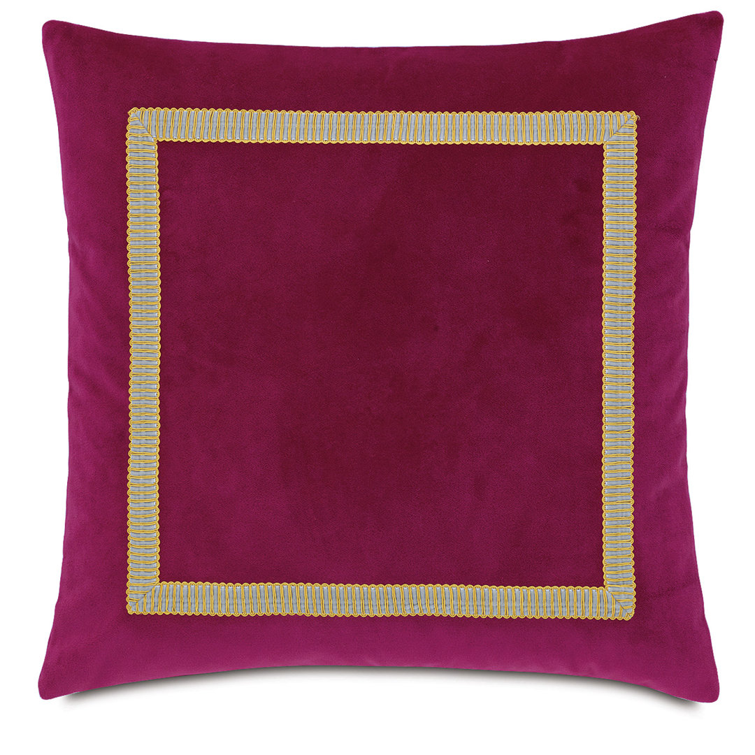 Tresco Square Velvet Pillow Cover & Insert Eastern Accents