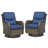 Koba Outdoor Wicker Rattan Rocking Swivel Chair (Set of 2)-923834356-923834354
