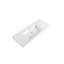 Lavabo de salle de bain en résine de 48 po - Blanc gélifié, hypnotisant, 46,62 po P x l 18,59 x H 4,64 po, profondeur, largeur, hauteur