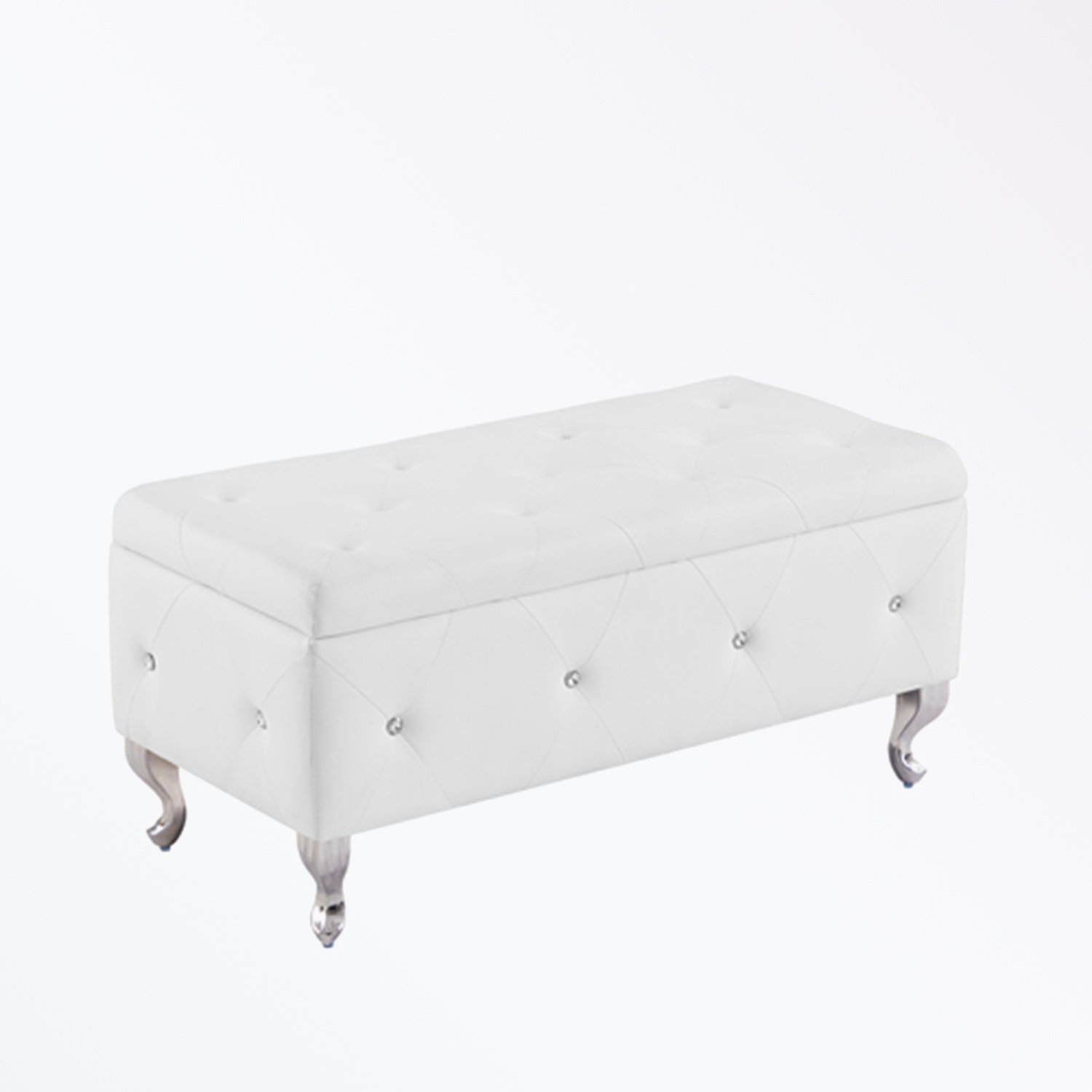 House of Hampton® Karamfila Faux Leather Upholstered Storage Bench ...