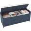  Abdiaziz 10 Pair Linen Blend Upholstered Shoe Storage Bench-415116132